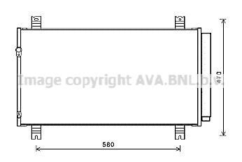 Фото автозапчасти радиатор кондиционера AVA COOLING MT5258