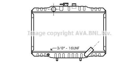 Фото автозапчасти радиатор охлаждения H100/L300 20/24/25D 91-00 МКПП AVA COOLING MTA 2062