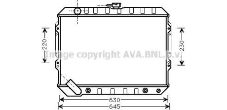 Фото автозапчастини радіатор AVA COOLING MTA2089