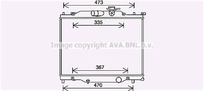 AVA MAZDA Радіатор охолодження 2, 1.5 14- AVA COOLING MZ2286