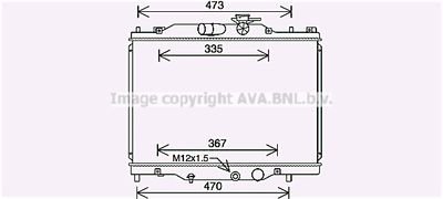 Фото автозапчасти радиатор охлаждения двигателя Mazda CX-3 (18-) 2,0i AVA AVA COOLING MZ2291