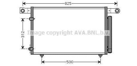 Фото автозапчасти радиатор кондиционера MAZDA MPV II 2.0D/2.3 07.02-02.06 AVA COOLING MZ5196D