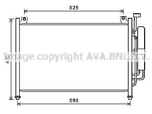 Фото автозапчасти ava mazda радіатор кондиціонера (конденсатор) mazda 2 07- AVA COOLING MZA5236D