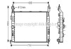 Фото автозапчасти радіатор, Система охолодження двигуна AVA COOLING OL2345 (фото 1)