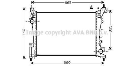 Фото автозапчасти радiатори AVA COOLING OL 2574