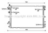 Фото автозапчастини радіатор, Система охолодження двигуна AVA COOLING OL2653 (фото 1)