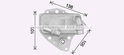 Фото автозапчасти радіатор масляний FIAT DOBLO/ OPEL ZAFIRA (AVA) AVA COOLING OL3705