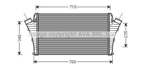 Фото автозапчасти ava fiat інтеркулер croma 05-, cadillac, opel AVA COOLING OLA4492