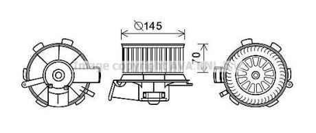 Фото автозапчасти вентилятор салону AVA COOLING PE8388