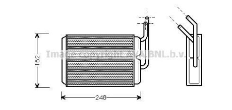 Фото автозапчастини радіатор пічки AVA COOLING RT6220