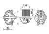 Фото автозапчасти вентилятор отопителя салона Master Movano 1,9D 2,2D 2,5D 2,8D 01> AC+ AVA COOLING RT8577 (фото 1)