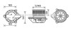 Фото автозапчасти вентилятор отопителя салона Renault Megane (95-02) Scenic (95-02) AC+ A AVA COOLING RT8587 (фото 1)