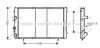 Фото автозапчастини ava renault радіатор системи охолодження двигуна trafic 1.9 d 97-, opel AVA COOLING RTA2274 (фото 1)