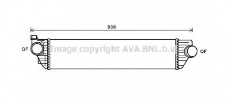 Интеркулер NISSAN NV 400, OPEL MOVANO B (10-) (пр-во) AVA COOLING RTA4498 (фото 1)