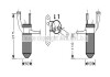 Фото автозапчасти осушитель кондиционера RENAULT CLIO II, KANGOO, KANGOO EXPRESS, THALIA I 1.5D/1.9D 02.00- AVA COOLING RTD428 (фото 1)