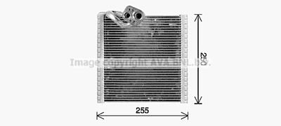 Фото автозапчасти испаритель кондиционера RENAULT KANGOO, KANGOO BE BOP, KANGOO EXPRESS 1.2-Electric 02.08- AVA COOLING RTV668