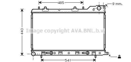 Фото автозапчастини радіатор охолодження двигуна Subaru Forester 03>08 MT/AT AC+/- AVA AVA COOLING SU2054