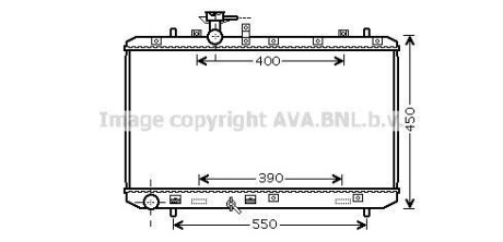 Фото автозапчасти радиатор охлаждения двигателя Suzuki SX4 (06-) 1,6i MT AVA AVA COOLING SZA2084