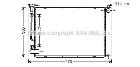 Фото автозапчастини радіатор охолодження LEXUS RXII 330 (AVA) AVA COOLING TO2343