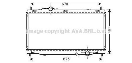 Фото автозапчасти ava lexus радіатор охолодження двиг. gs 300, 350, 450 05- AVA COOLING TO2495