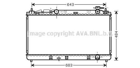 Фото автозапчасти радиатор охлаждения TOYOTA Camry VI (V40) (AVA) AVA COOLING TO 2598 (фото 1)