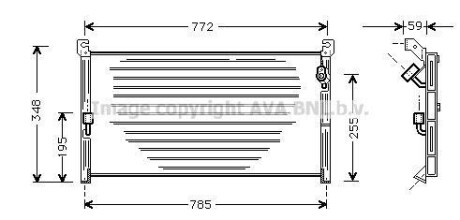 Фото автозапчасти радиатор кондиционера TOYOTA RAV 4 I 2.0 06.94-06.00 AVA COOLING TO5130