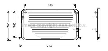 Фото автозапчасти радиатор кондиционера LEXUS ES; TOYOTA CAMRY 2.2/3.0 06.91-12.97 AVA COOLING TO5224