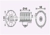 Фото автозапчасти вентилятор отопителя салона Toyota Corolla (00-) 1.3i 1.4i 1.6i 1.8i AV AVA COOLING TO8735 (фото 1)