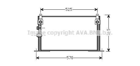 Фото автозапчасти радиатор кондиционера (с осушителем) TOYOTA HILUX VI 2.5D 11.01-07.05 AVA COOLING TOA5585