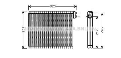 Фото автозапчасти испаритель кондиционера LEXUS GS, IS C, IS II 2.2D-5.0 04.05-06.15 AVA COOLING TOV484