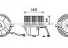 Фото автозапчасти вентилятор отопителя салона VW T4 AC- LHD 07/94>04/02 AVA COOLING VN8351 (фото 1)