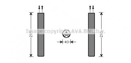 Осушитель кондиционера MERCEDES SPRINTER 3,5-T (B906), SPRINTER 3,5-T (B907), SPRINTER 3,5-T (B907, B910), SPRINTER 3-T (B906), SPRINTER 3-T (B907), SPRINTER 3-T (B910, B907) 1.8-3.5 04.06- AVA COOLING VND304 (фото 1)