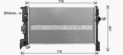 Фото автозапчастини ava volvo радіатор охолодження двиг. xc90 ii 14- AVA COOLING VO2304