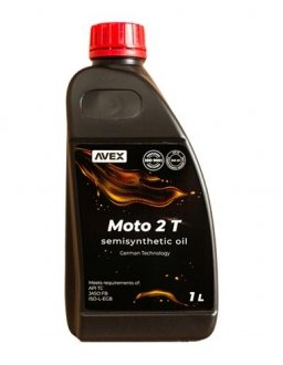 Олива мот. Moto 2T S Synth ТС 1л Avex 4041154 (фото 1)