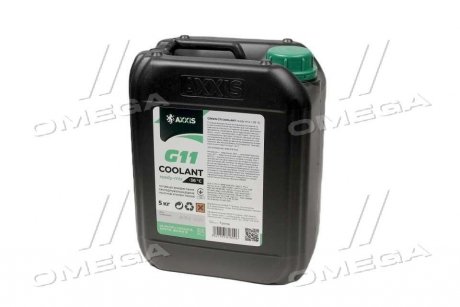 Антифриз GREEN G11 Сoolant Ready-Mix -36°C <> (зеленый) (Канистра 5кг) AXXIS AX-P999-G11GR RDM5