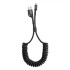 Фото автозапчастини кабель синхронізації Fish Eye Spring Data Lightning Cable 2A 1m black Baseus CALSR-01 (фото 6)