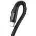 Фото автозапчастини кабель синхронізації Fish Eye Spring Data Lightning Cable 2A 1m black Baseus CALSR-01 (фото 7)