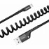 Фото автозапчастини кабель синхронізації Fish Eye Spring Data Lightning Cable 2A 1m black Baseus CALSR-01 (фото 10)