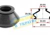 Фото автозапчастини пильник опори кульової рульового наконечника (універсальний) (34х20x25) BELGUM PARTS BG0114 (фото 1)