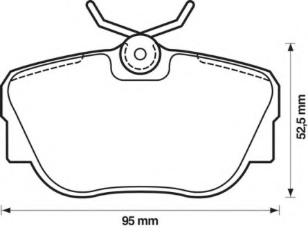 Фото автозапчасти колодки гальмівні передні BMW 3, Z1; Saab 900, 9000 FDB660 Bendix 571352X