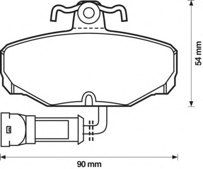 Фото автозапчасти колодки гальмівні задні Ford Sierra, Scorpio, Escort FDB398 Bendix 571408B