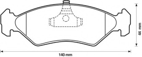 Фото автозапчастини колодки гальмівні передні Ford Fiesta, KA; Mazda 121 FDB1082 Bendix 571913X