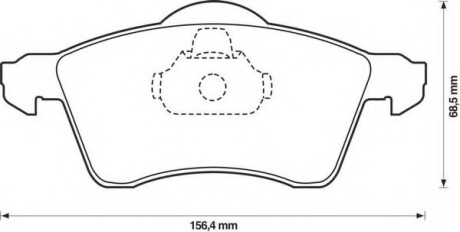 Фото автозапчасти колодки гальмівні передні VW T4 --2003 FVR1163 Bendix 571934B