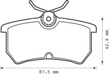 Фото автозапчасти колодки гальмівні задні Ford Focus, Fiesta --2004 FDB1319 Bendix 571998B