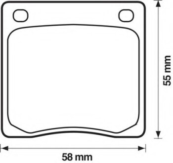 Фото автозапчасти колодки гальмівні передні Honda Civic; Nissan Sunny, Cherry FDB39 Bendix 572102B