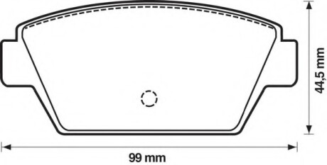 Фото автозапчасти колодки гальмівні задні Mitsubishi Colt, Galant, Lancer, Eclipse; Isuzu Fargo FDB507 Bendix 572159B