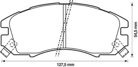 Фото автозапчастини колодки гальмівні передні Subaru Impreza 1992-2000 FDB789 Bendix 572275B