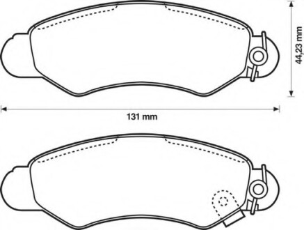 Фото автозапчастини колодки гальмівні передні Suzuki Swift; Subaru Justy FDB1459 Bendix 572418B