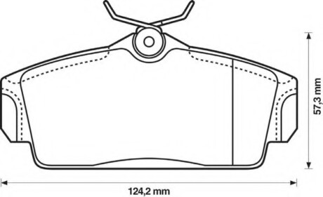 Фото автозапчасти колодки гальмівні передні Nissan Almera, Almera Tino, Primera FDB1096 Bendix 572422B