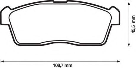 Фото автозапчасти колодки гальмівні передні Daihatsu Sirion; Nissan Pixo; Subaru Justy; Suzuki Ignis FDB1532 Bendix 572471B